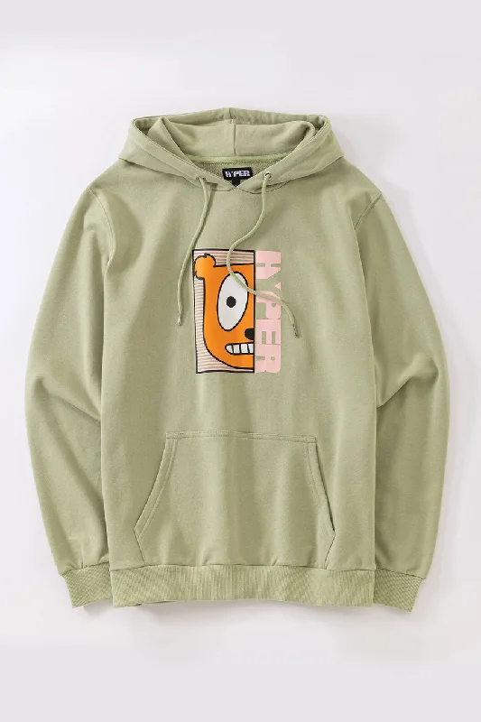 Women's long - sleeve cropped sweatshirt with ribbed cuffs for a snug fitHalf Face Green Hoodie Women's long - sleeve cropped sweatshirt with ribbed cuffs for a snug fitHalf Face Green Hoodie