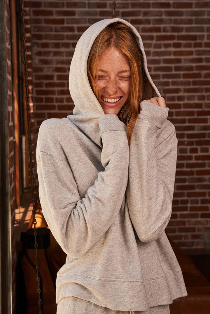 Women's windbreaker jackets with adjustable hoods for windy daysHeather Grey Iggy