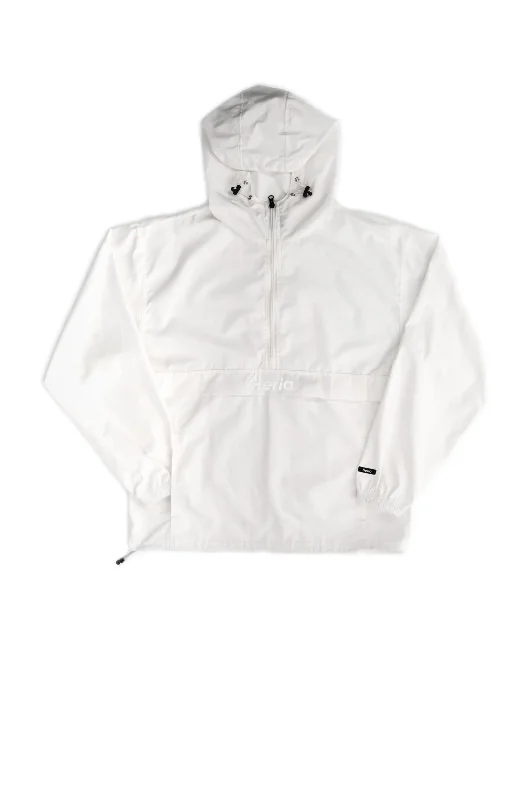 Women's moto jackets with a lace - up front for a unique and stylish touchHeria Weatherproof Jacket - Cloud White Women's moto jackets with a lace - up front for a unique and stylish touchHeria Weatherproof Jacket - Cloud White