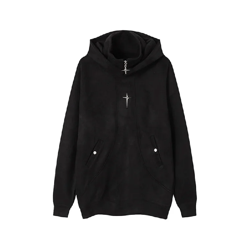 High Street Star Suede Hoodie