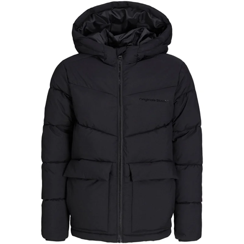 Women's winter coats with reflective stripsJack & Jones Junior Black Vesterbro Puffer Jacket Women's winter coats with reflective stripsJack & Jones Junior Black Vesterbro Puffer Jacket