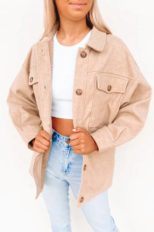 Women's double - breasted tweed jackets in classic colors for a sophisticated office lookJadie Jacket Beige Women's double - breasted tweed jackets in classic colors for a sophisticated office lookJadie Jacket Beige