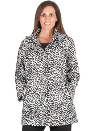Women's military - style jackets with epaulets for a tough and fashionable appearanceJillian Waterproof Leopard Jacket Women's military - style jackets with epaulets for a tough and fashionable appearanceJillian Waterproof Leopard Jacket