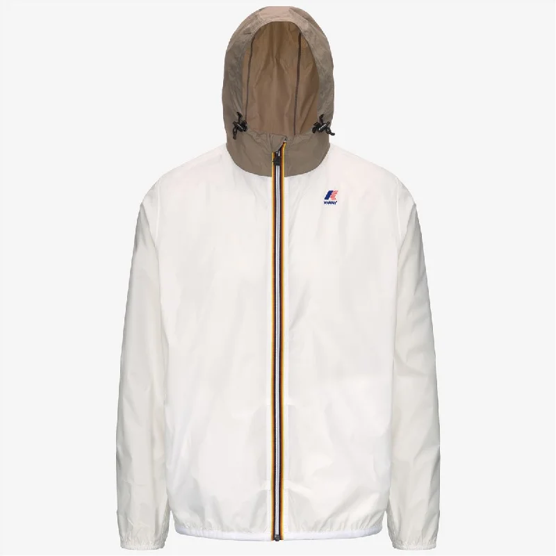 Women's bomber jackets with a holographic finish for a futuristic and eye - catching lookClaude - Unisex Packable Full Zip Waterproof Rain Jacket in White - Beige Taupe Women's bomber jackets with a holographic finish for a futuristic and eye - catching lookClaude - Unisex Packable Full Zip Waterproof Rain Jacket in White - Beige Taupe