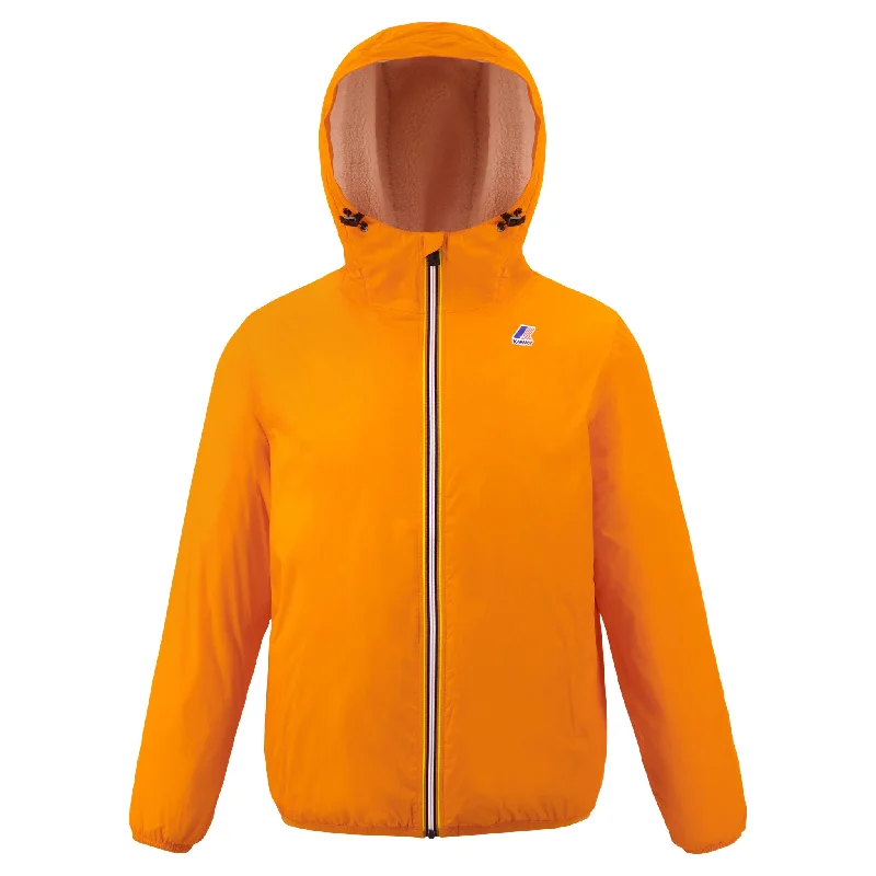 Women's bomber jackets with floral embroidery for a feminine and unique designClaude Orsetto - Unisex Sherpa Lined Waterproof Full Zip Rain Jacket in Orange Women's bomber jackets with floral embroidery for a feminine and unique designClaude Orsetto - Unisex Sherpa Lined Waterproof Full Zip Rain Jacket in Orange