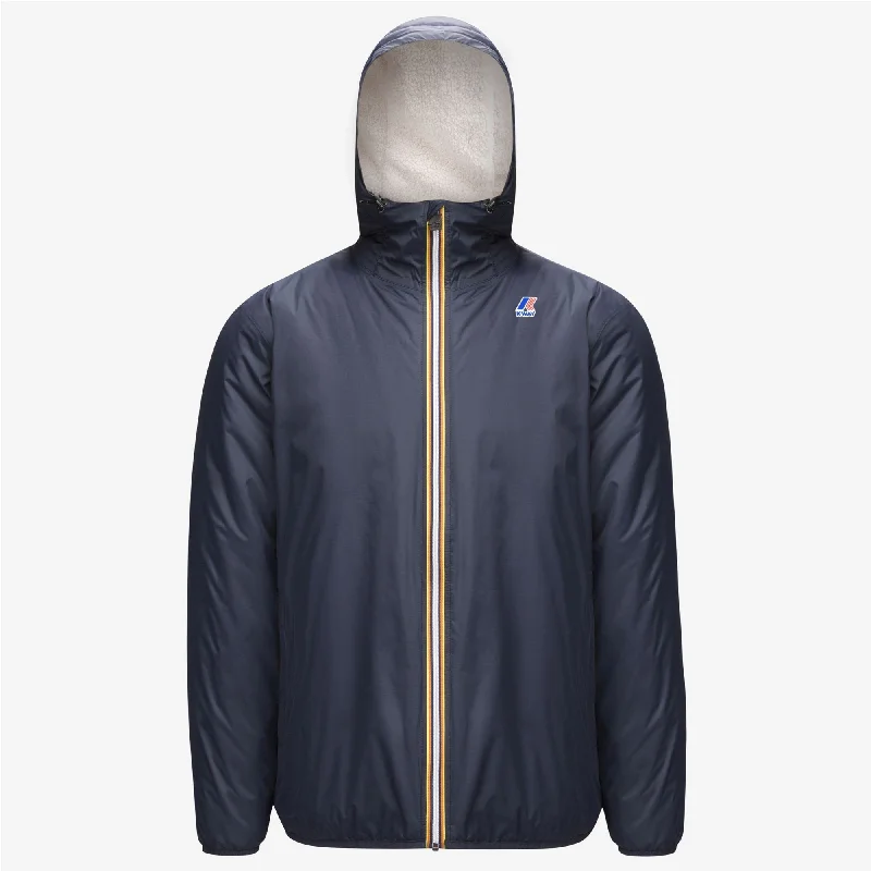 Women's bomber jackets with floral embroidery for a feminine and unique designClaude Orsetto - Unisex Sherpa Lined Waterproof Full Zip Rain Jacket in Blue Depht Women's bomber jackets with floral embroidery for a feminine and unique designClaude Orsetto - Unisex Sherpa Lined Waterproof Full Zip Rain Jacket in Blue Depht