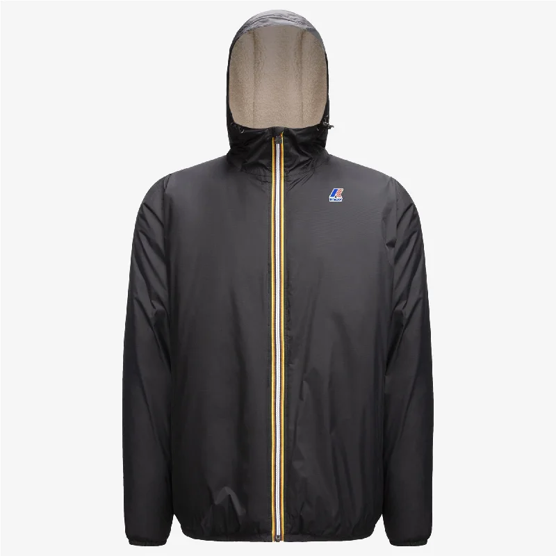 Women's windbreaker jackets with adjustable hoods for windy daysClaude Orsetto - Unisex Sherpa Lined Waterproof Full Zip Rain Jacket in Black Pure Women's windbreaker jackets with adjustable hoods for windy daysClaude Orsetto - Unisex Sherpa Lined Waterproof Full Zip Rain Jacket in Black Pure