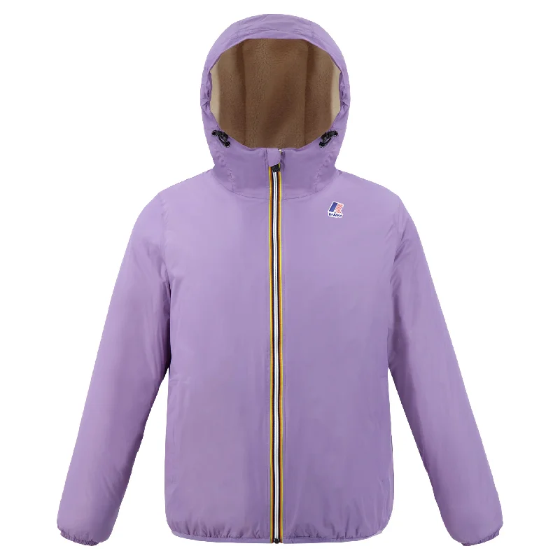 Women's bomber jackets with a holographic finish for a futuristic and eye - catching lookClaude Orsetto - Unisex Sherpa Lined Waterproof Full Zip Rain Jacket in Violet Lavender Women's bomber jackets with a holographic finish for a futuristic and eye - catching lookClaude Orsetto - Unisex Sherpa Lined Waterproof Full Zip Rain Jacket in Violet Lavender