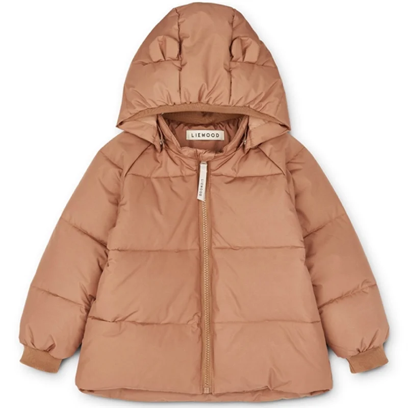 Women's winter coats with fur hood linings​Liewood Polle Puffer Jacket Tuscany Rose