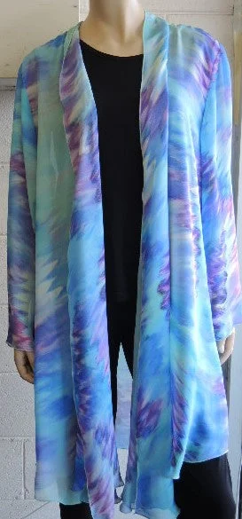 Women's long - line cardigan jackets in a soft knit for a cozy and elegant lookLorissa Long Chiffon Jacket Women's long - line cardigan jackets in a soft knit for a cozy and elegant lookLorissa Long Chiffon Jacket