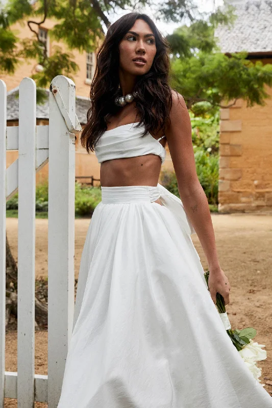 Love Songs Crop Top White