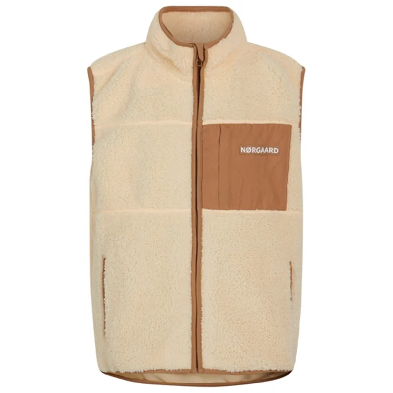 Women's military - style jackets with epaulets for a tough and fashionable appearanceMads Nørgaard Teddy Fleece Vilads Vest Vanilla Custard Women's military - style jackets with epaulets for a tough and fashionable appearanceMads Nørgaard Teddy Fleece Vilads Vest Vanilla Custard