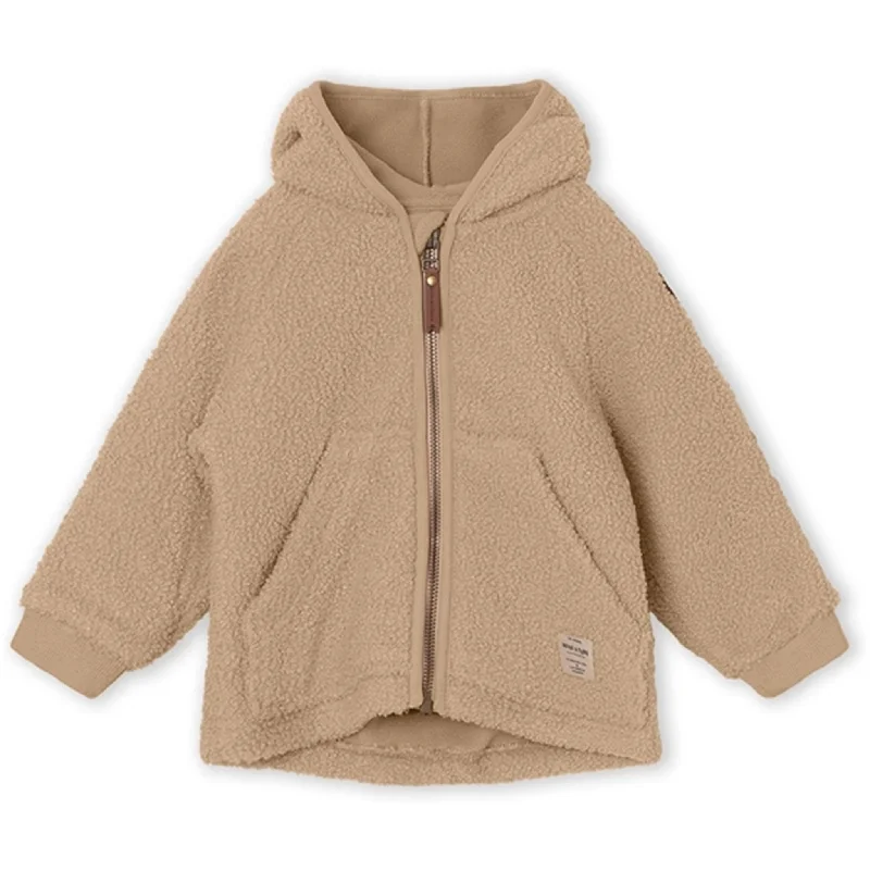 Women's pea coats in a plus - size fit for a flattering and warm winter coatMINI A TURE Liff Teddy Fleece Jacket Savannah Tan Women's pea coats in a plus - size fit for a flattering and warm winter coatMINI A TURE Liff Teddy Fleece Jacket Savannah Tan