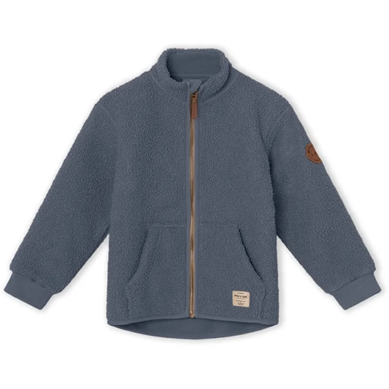 Women's double - breasted tweed jackets in classic colors for a sophisticated office lookMINI A TURE Saleh Teddy Fleece Jacket Ombre Blue Women's double - breasted tweed jackets in classic colors for a sophisticated office lookMINI A TURE Saleh Teddy Fleece Jacket Ombre Blue