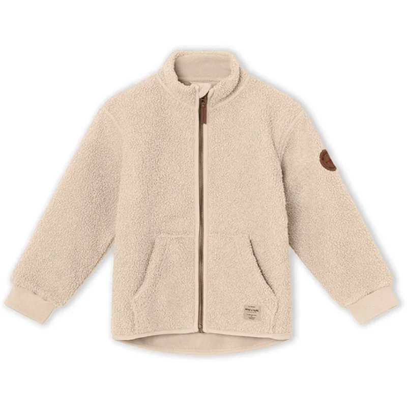 Women's moto jackets with a lace - up front for a unique and stylish touchMINI A TURE Saleh Teddy Fleece Jacket Sand Dollar Women's moto jackets with a lace - up front for a unique and stylish touchMINI A TURE Saleh Teddy Fleece Jacket Sand Dollar