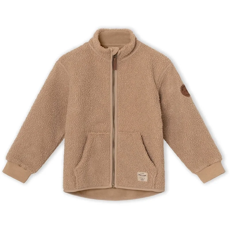 Women's military - style jackets with epaulets for a tough and fashionable appearanceMINI A TURE Saleh Teddy Fleece Jacket Savannah Tan Women's military - style jackets with epaulets for a tough and fashionable appearanceMINI A TURE Saleh Teddy Fleece Jacket Savannah Tan