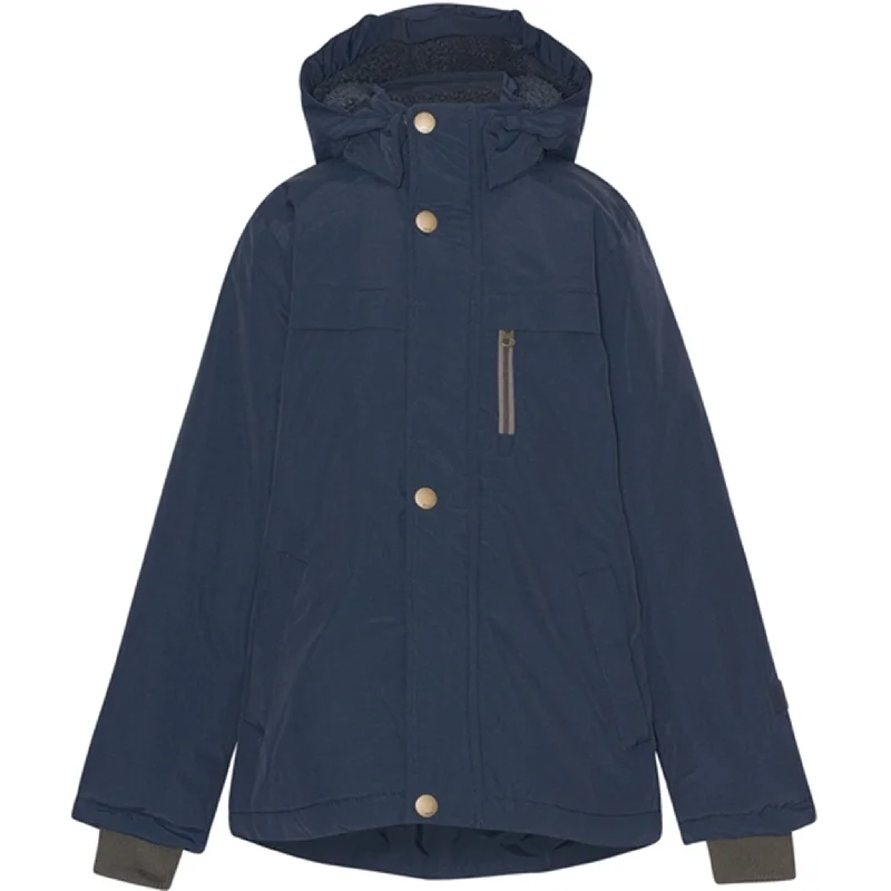 Wool blend double - breasted winter coats for women​Molo Night Navy Heiko Jacket