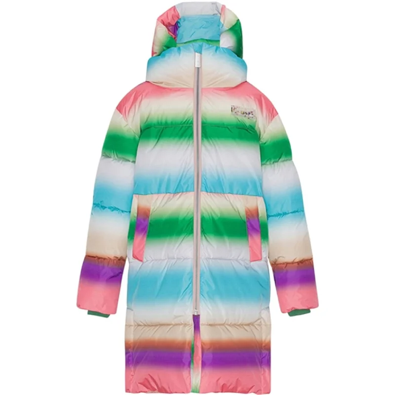 Women's waterproof ski winter coats with hoods​Molo Rainbow Magic Harper Jacket