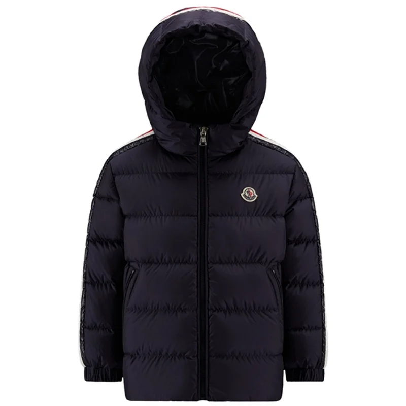 Women's winter coats with detachable hoods​Moncler Chrale Giubbotto Jacket Navy