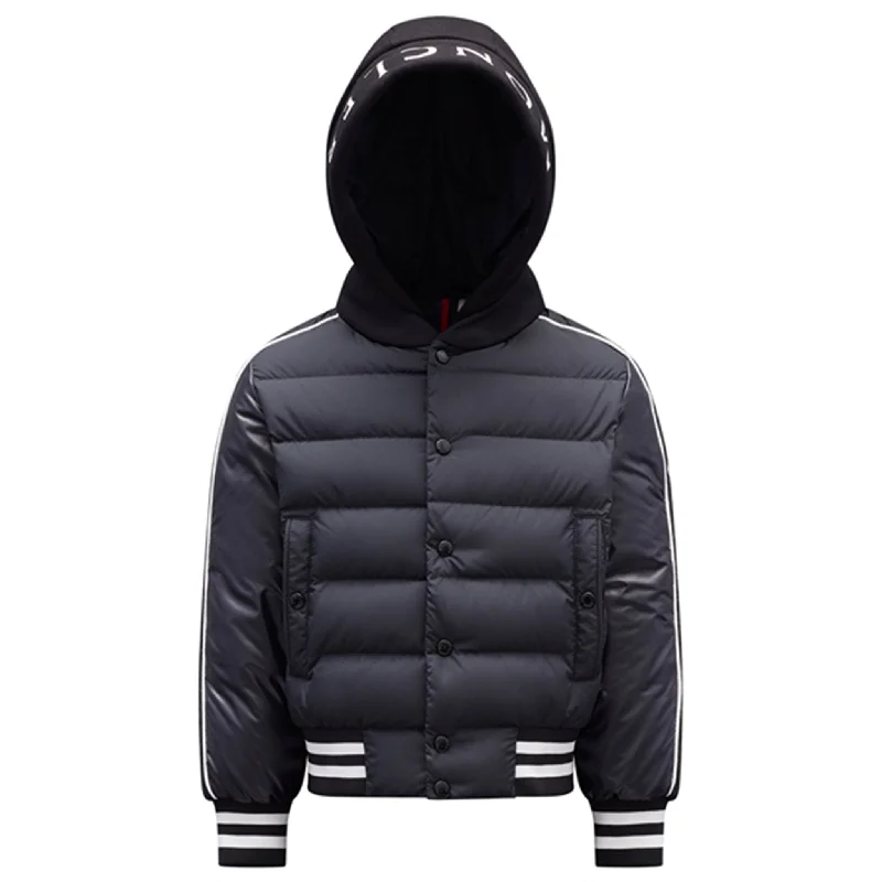 Wool blend double - breasted winter coats for womenMoncler Merih Giubbotto Bomber Jacket Black Wool blend double - breasted winter coats for womenMoncler Merih Giubbotto Bomber Jacket Black