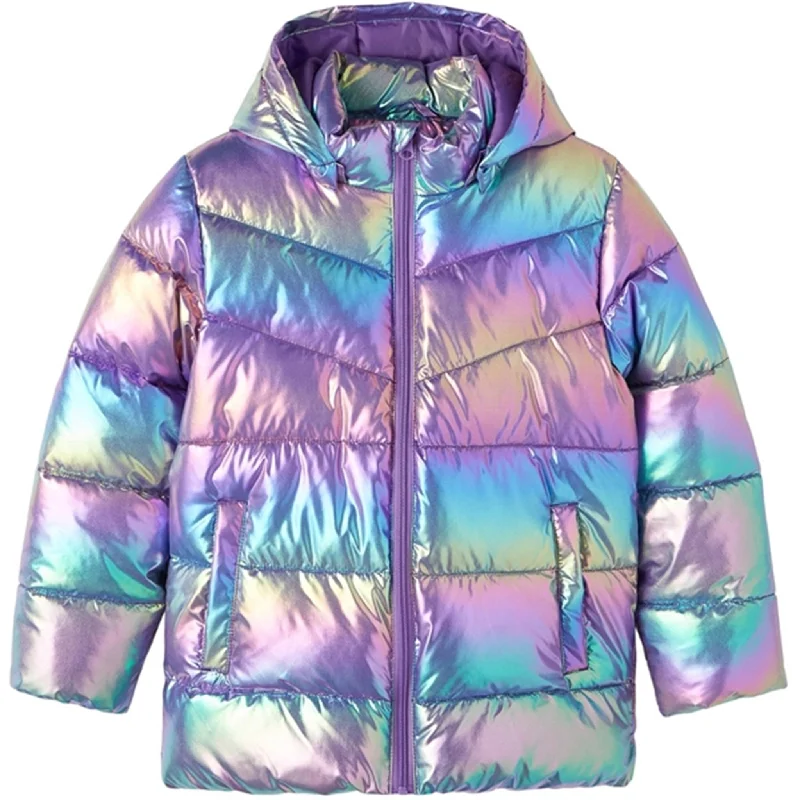 Plus size fleece - lined winter parkas for womenName it Amethyst Orchid Molina Shiny Puffer Jacket Plus size fleece - lined winter parkas for womenName it Amethyst Orchid Molina Shiny Puffer Jacket