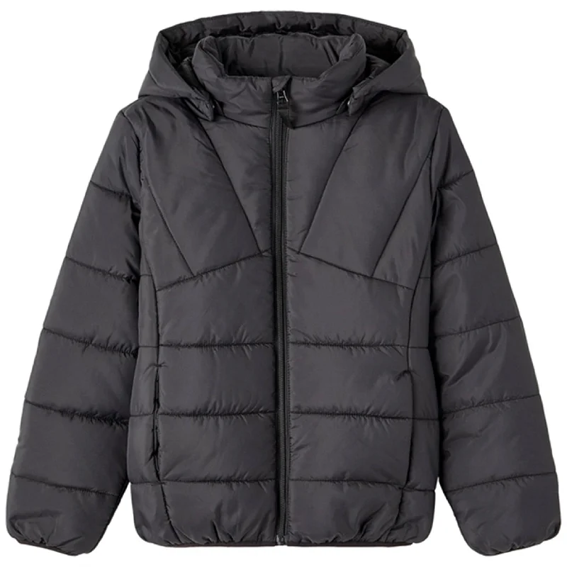 Women's winter coats with fur hood linings​Name it Black Memphis Jacket