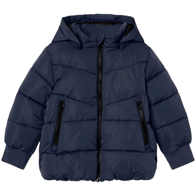 Women's waterproof shell winter coats for hikingName it Dark Sapphire Music Puffer Jacket Women's waterproof shell winter coats for hikingName it Dark Sapphire Music Puffer Jacket