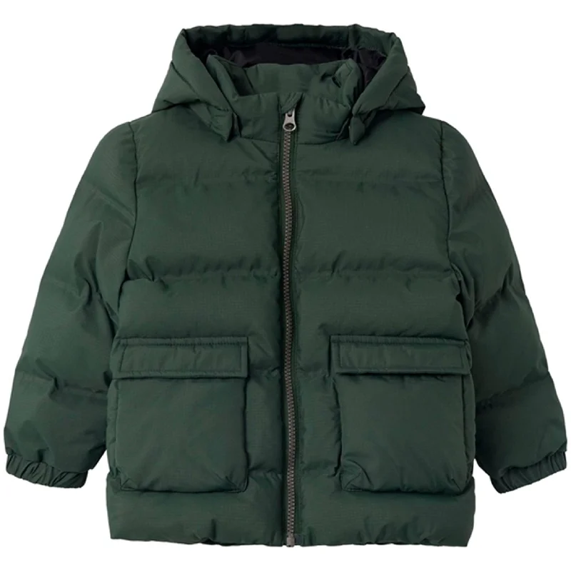 Printed winter coats for women in geometric patternsName it Deep Forest Mellow Puffer Jacket Printed winter coats for women in geometric patternsName it Deep Forest Mellow Puffer Jacket