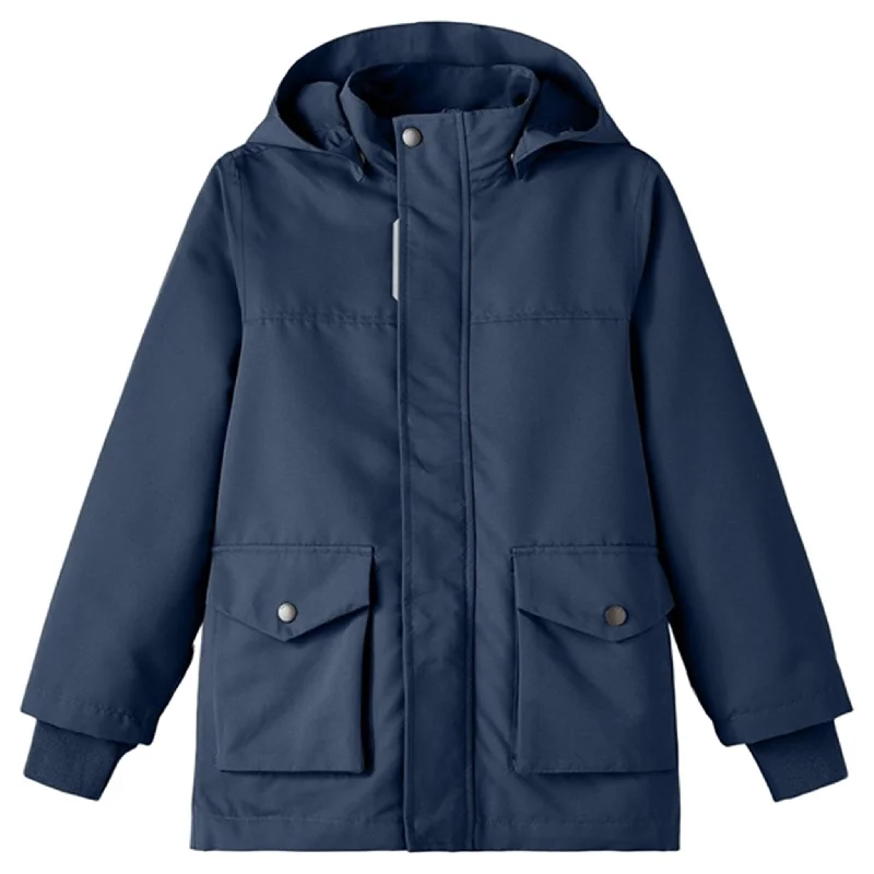 Women's winter coats with fleece - lined hoods​Name it Insignia Blue Malex Jacket
