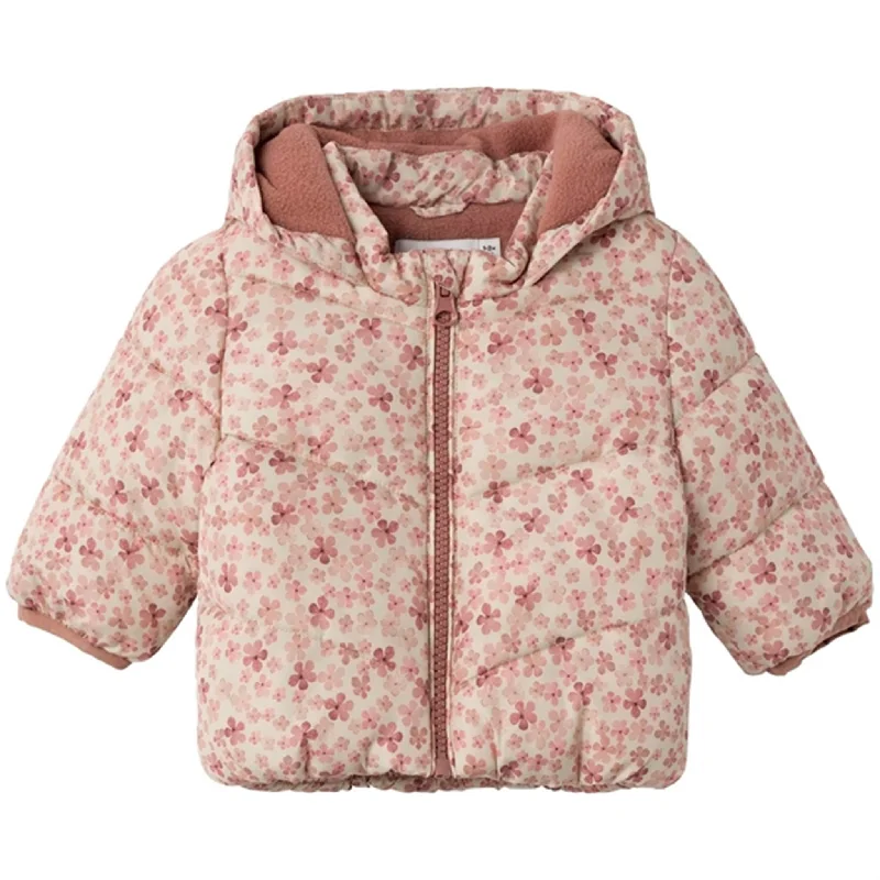 Checkered pattern wool winter coats for women​Name it Moonbeam May Puffer Jacket