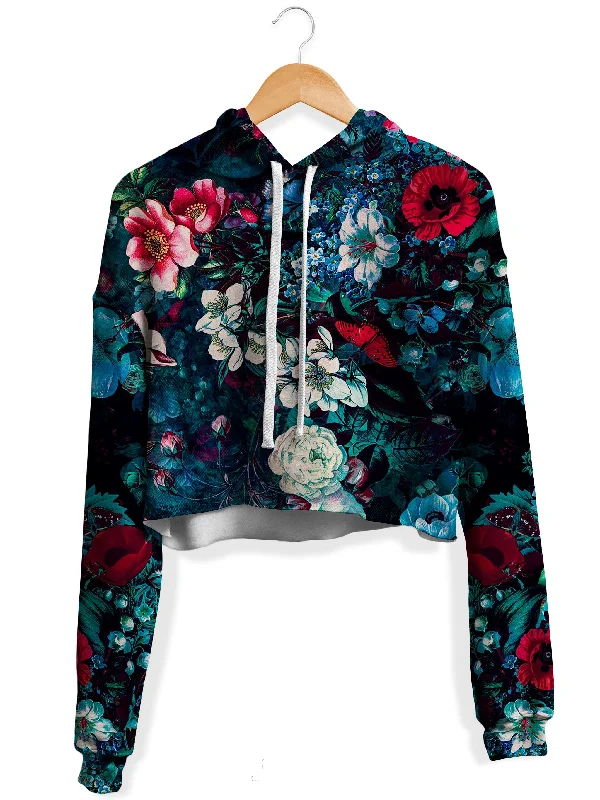 Women's pullover hoodie with a side slit for a modern and relaxed fitNeon Land Fleece Crop Hoodie Women's pullover hoodie with a side slit for a modern and relaxed fitNeon Land Fleece Crop Hoodie