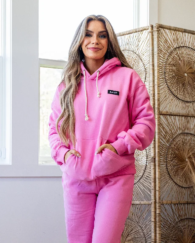 Women's crew - neck sweatshirt in a heather gray shade for a classic and versatile optionAmpersand Ave Comfort Zone Hoodie - Cotton Candy Women's crew - neck sweatshirt in a heather gray shade for a classic and versatile optionAmpersand Ave Comfort Zone Hoodie - Cotton Candy