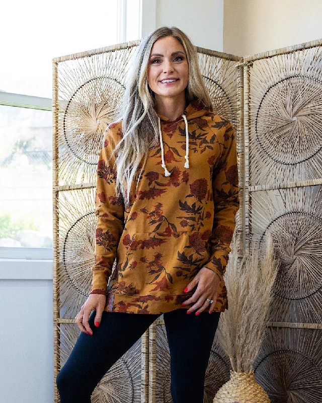 Women's sherpa - lined hoodie for extreme cold weather outdoor activitiesAmpersand Ave Garden Glamour Sideslit Hoodie Women's sherpa - lined hoodie for extreme cold weather outdoor activitiesAmpersand Ave Garden Glamour Sideslit Hoodie