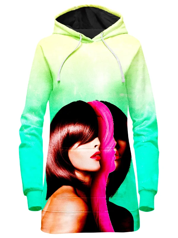 Women's mock - neck sweatshirt made of moisture - wicking material for fitness useSplit Hairs Hoodie Dress Women's mock - neck sweatshirt made of moisture - wicking material for fitness useSplit Hairs Hoodie Dress