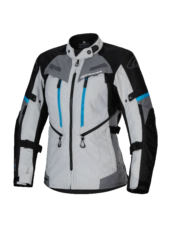 Women's denim jackets with a patchwork design for a bohemian and artsy styleStella Bogota' Pro Drystar® Jacket Women's denim jackets with a patchwork design for a bohemian and artsy styleStella Bogota' Pro Drystar® Jacket