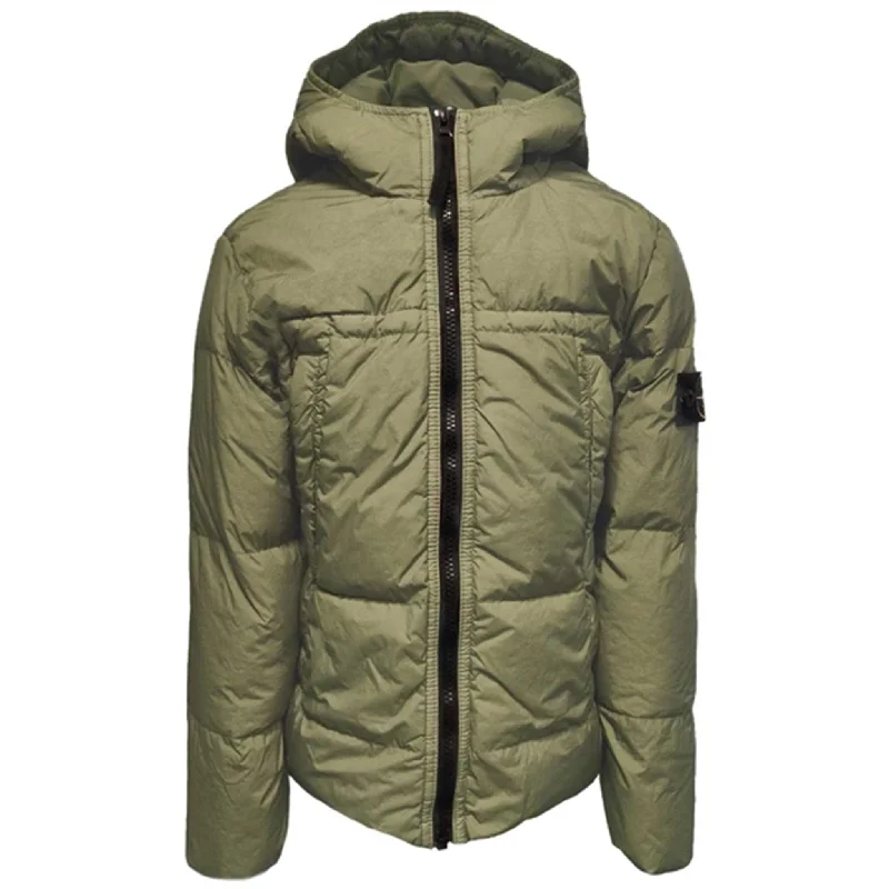 Padded winter coats for women in bright colorsStone Island Junior Down Jacket Olive Green Padded winter coats for women in bright colorsStone Island Junior Down Jacket Olive Green
