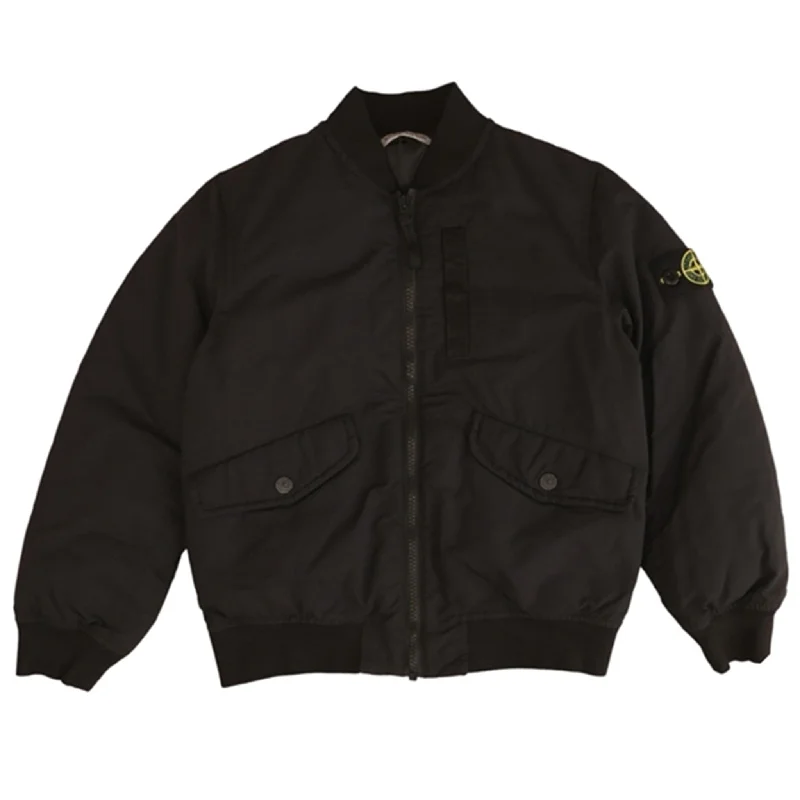 Women's lightweight down winter vests​Stone Island Real Down Jacket Black