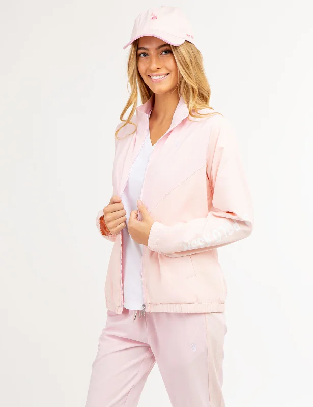 Women's double - breasted tweed jackets in classic colors for a sophisticated office lookSTRETCH WOVEN TRACK JACKET Women's double - breasted tweed jackets in classic colors for a sophisticated office lookSTRETCH WOVEN TRACK JACKET