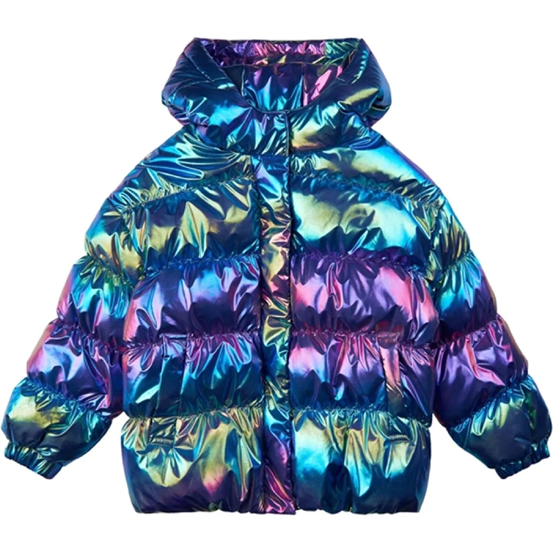 Belted winter coats for women to cinch the waist​The New Metallic Duffy Jacket