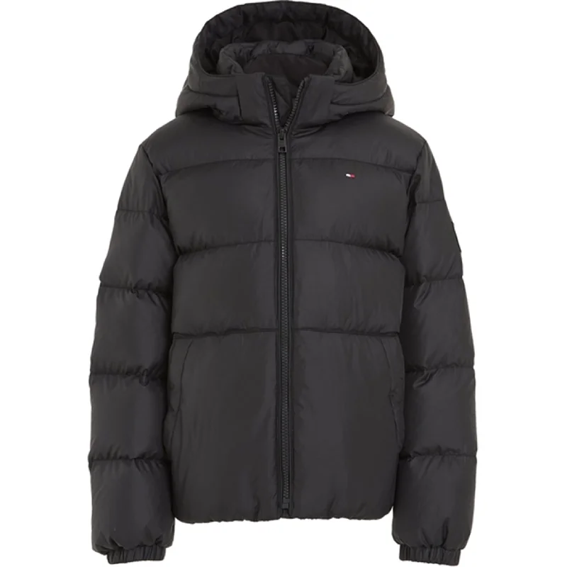Women's winter coats with flapped pockets​Tommy Hilfiger Essential Jacket Black