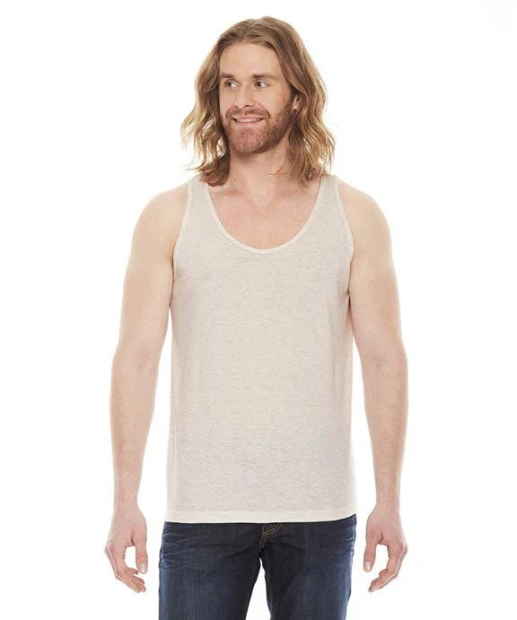 Women's quarter - zip sweatshirt made of organic cotton for eco - conscious fashionTR408W - American Apparel Unisex Tri-blend Tank Top | Oatmeal