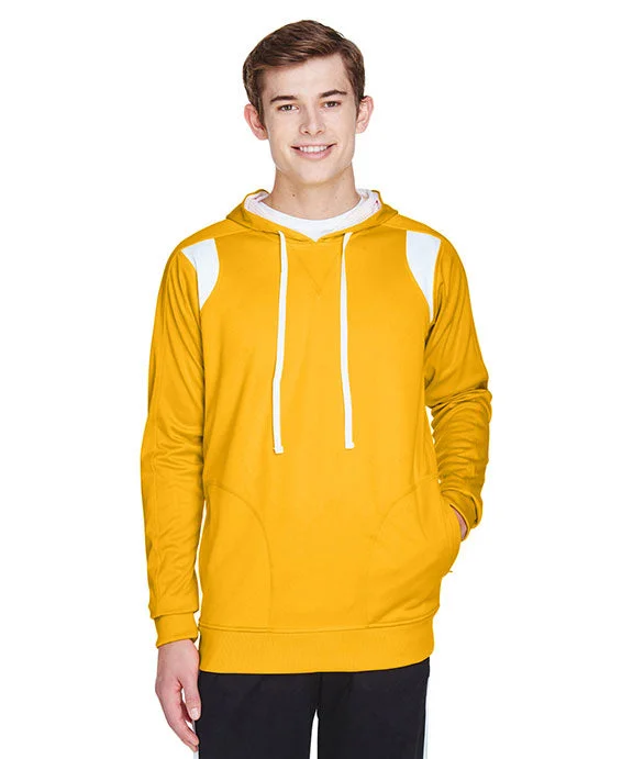Women's sherpa - lined hoodie for extreme cold weather outdoor activitiesTT30 - Team 365 Mens Elite Performance Hoodie | Sport Athletic Gold/White Women's sherpa - lined hoodie for extreme cold weather outdoor activitiesTT30 - Team 365 Mens Elite Performance Hoodie | Sport Athletic Gold/White
