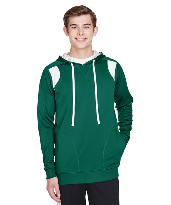 Women's quarter - zip sweatshirt made of organic cotton for eco - conscious fashionTT30 - Team 365 Mens Elite Performance Hoodie | Sport Forest/White