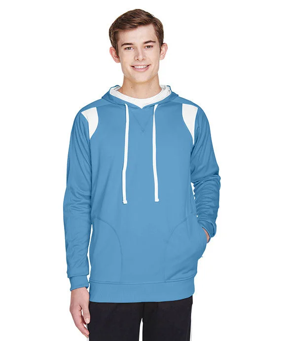 Women's long - sleeve cropped sweatshirt with ribbed cuffs for a snug fitTT30 - Team 365 Mens Elite Performance Hoodie | Sport Light Blue/White Women's long - sleeve cropped sweatshirt with ribbed cuffs for a snug fitTT30 - Team 365 Mens Elite Performance Hoodie | Sport Light Blue/White