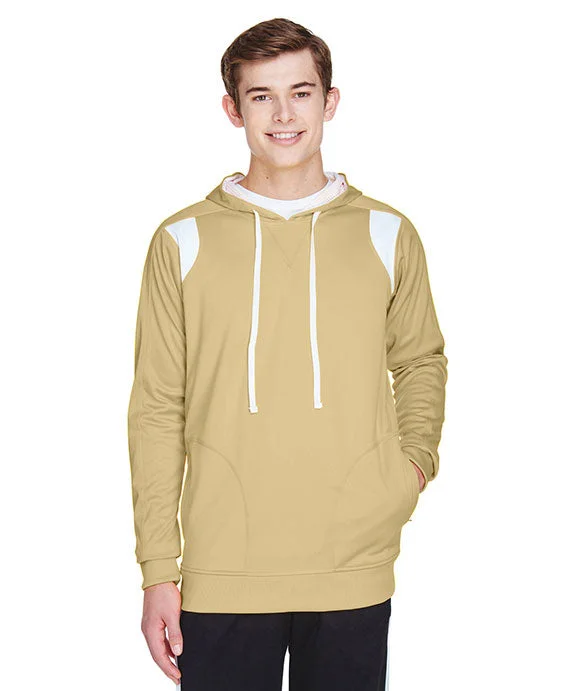 Women's hoodie with a glittery print for a glamorous and sparkly appearanceTT30 - Team 365 Mens Elite Performance Hoodie | Sport Vegas Gold/White Women's hoodie with a glittery print for a glamorous and sparkly appearanceTT30 - Team 365 Mens Elite Performance Hoodie | Sport Vegas Gold/White