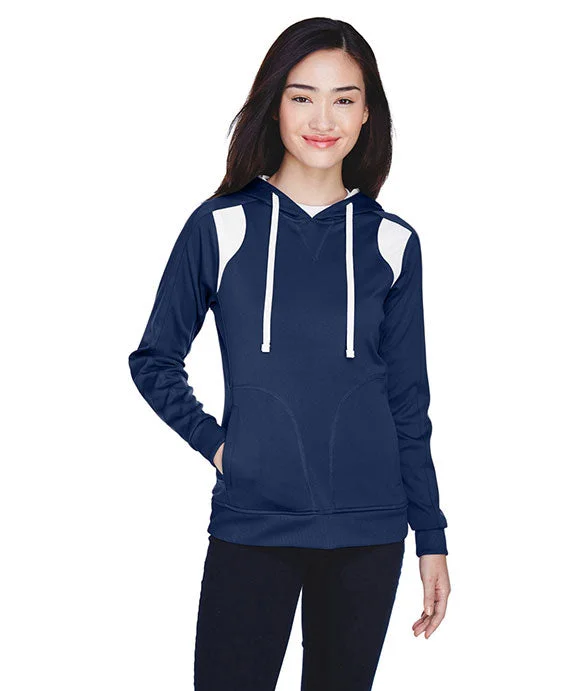 Women's zip - up sweatshirt in pastel blue for a soft and stylish outfitTT30W - Team 365 Ladies Elite Performance Hoodie | Sport Dark Navy/White Women's zip - up sweatshirt in pastel blue for a soft and stylish outfitTT30W - Team 365 Ladies Elite Performance Hoodie | Sport Dark Navy/White