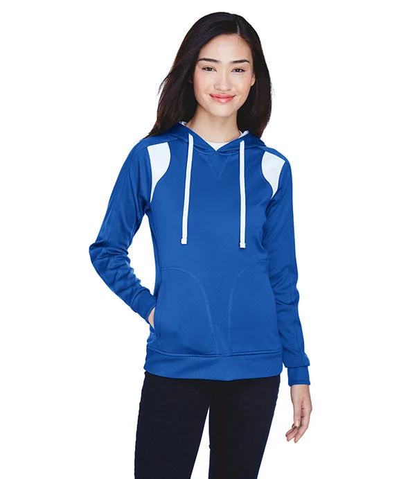 Women's sweatshirt with a mesh panel insert for breathability during workoutsTT30W - Team 365 Ladies Elite Performance Hoodie | Sport Royal/White Women's sweatshirt with a mesh panel insert for breathability during workoutsTT30W - Team 365 Ladies Elite Performance Hoodie | Sport Royal/White