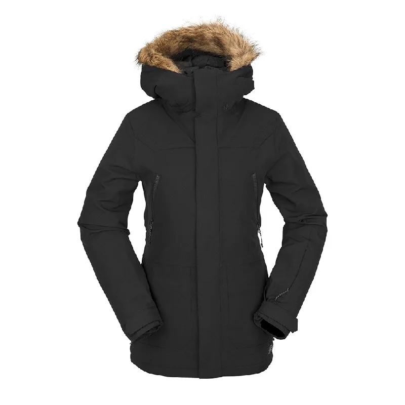 Women's long - line cardigan jackets in a soft knit for a cozy and elegant lookVolcom 2023 Womens Shadow Insulated Jacket - Black Women's long - line cardigan jackets in a soft knit for a cozy and elegant lookVolcom 2023 Womens Shadow Insulated Jacket - Black