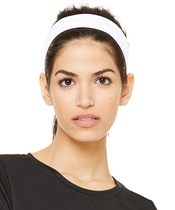 Women's sweatshirt with a mesh panel insert for breathability during workoutsW7000 - All Sport Unisex Headband | White Women's sweatshirt with a mesh panel insert for breathability during workoutsW7000 - All Sport Unisex Headband | White