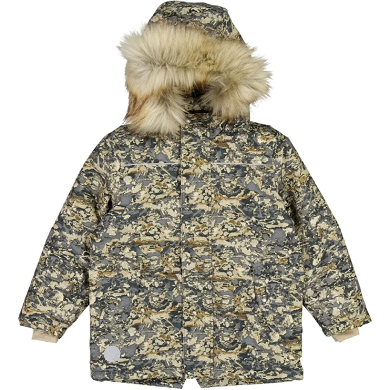 Women's cropped winter jackets with fur collars​Wheat Jacket Kasper Tech Clouds